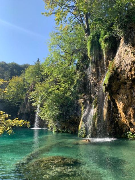 Plitvice Lakes Plitvice Lakes, Summer Aesthetic, Beautiful Landscapes, Places Ive Been, Lake, Travel, Nature