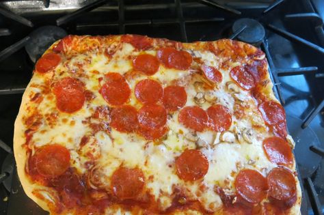 BJ Brinker's Home Cooking: Classic Pepperoni & Mushroom Pizza Make Homemade Pizza, Mushroom Pizza, Making Homemade Pizza, Homemade Pizza, Pepperoni Pizza, Home Cooking, Home Made, My Family, The Way