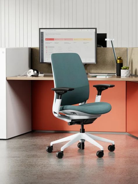 Steelcase Series 2 Task Chair with Lumbar Support | Steelcase Steelcase Gesture, Steelcase Chair, Ergonomic Seating, Traditional Office, Office Chair Design, High Stool, Inspiring Spaces, Comfortable Sofa, Task Chair