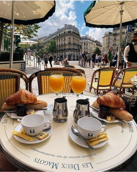 Rain And Coffee, Paris Breakfast, France Travel Guide, Parisian Cafe, Summer Olympics, Saint Germain, Coffee Shops, France Travel, Luxury Travel