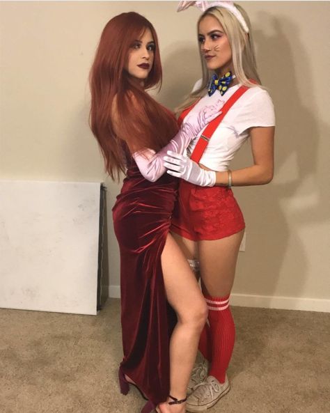 Jessica and Rodger Rabbit Rodger Rabbit And Jessica Costume, Jessica Rabbit Couple Costume, Jessica And Roger Rabbit Costume, Roger Rabbit And Jessica Costume, Halloween Costumes 2024 Women, Jessica Rabbit And Roger Rabbit, Roger Rabbit And Jessica, Roger Rabbit Costume, Jessica Rabbit Halloween