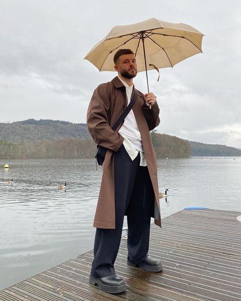 Reece Walker on Instagram: “Mood:” Raincoat Outfit, Monday Mood, Ric Flair, Streetwear Outfits, Streetwear Outfit, Mens Street Style, Lettuce, Trench Coat, Outfit Inspirations