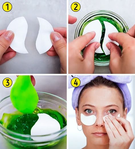 Diy Eye Mask, Undereye Patches, Diy Wrinkles, Korean Lip Tint, Cucumber On Eyes, Eye Gel Pads, Dark Circles Under The Eyes, Face Patches, Eye Patches