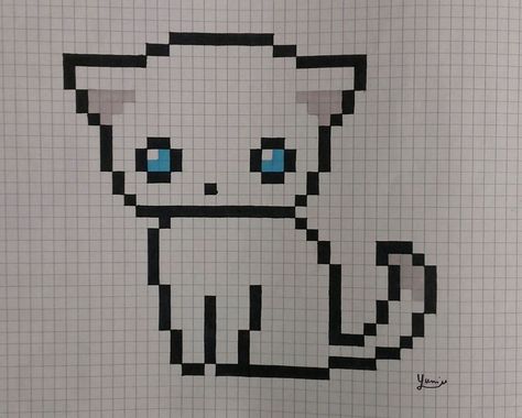 pixel art animaux chat : +31 Idées et designs pour vous inspirer en images #design #icons #indie #inspiration #pixelartanimauxchatimages #pixelartanimauxchatphotos #PixelArt #ressources #telecharger #wallpapers Pixel Art Chat, Pixel Art Kawaii, Image Pixel Art, Modele Pixel Art, Graph Paper Drawings, Easy Pixel Art, Pixel Art Templates, 8bit Art, Pixel Drawing