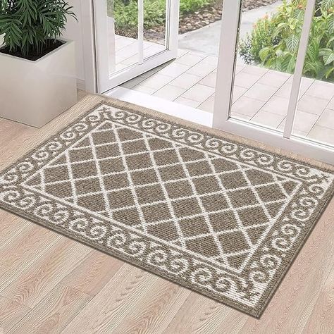 Amazon.com: HEBE Indoor Door Mat 24''x36'' Non Slip Front Door Welcome Mats Washable Shoe Mats Dirt Trapper for Entryway Low Profile Kitchen Carpet for Entrance Hallways Entrance Mat for Dogs : Patio, Lawn & Garden Entrance Hallways, Large Entryway, Indoor Door Mat, Indoor Mat, Indoor Door, Indoor Door Mats, Kitchen Carpet, Entrance Porch, Front Door Mats