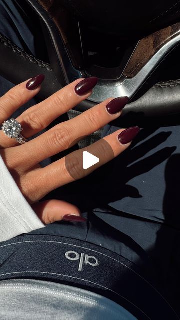 Magen Reaves on Instagram: "Save for your next nail apt!

Fall Nails 💅🏼 I couldn’t decide between chocolate 🍫 nails or cherry 🍒 nails … so I blended the two! 

Do one coat of DND Walnut Brown
& two coats of Cherry Mocha 

And you’ve got “Cherry Walnut” 

I love them so much! Now we just need the temps to drop! 

#fallnails #fallnailinspo #nails #nailday #almondshapenails #almondnails #cherrynails #brownnails #nailsofinstagram" Cherry Mocha Nails, Chocolate Nails, Cherry Mocha, Cherry Nails, Almond Shape Nails, I Love Them So Much, Brown Nails, Fall Nails, Almond Nails