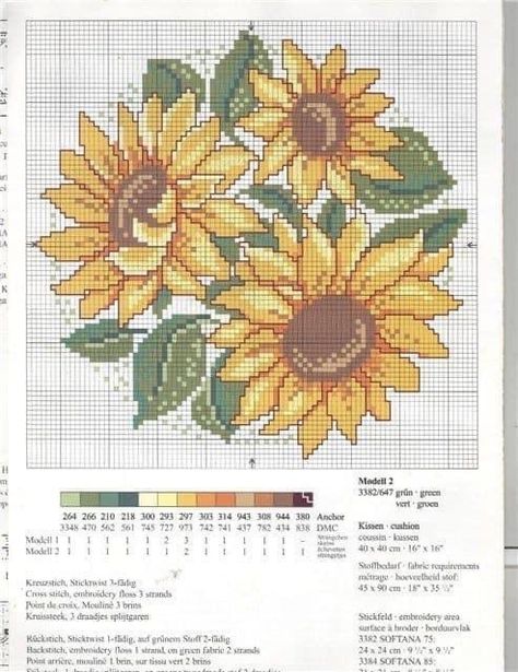 Cross Stitch Sunflower, Free Cross Stitch Charts, Cross Stitch Collection, Cross Stitch Pillow, Nature Cross Stitch, Pola Kristik, Cross Stitch Patterns Flowers, Floral Cross Stitch, Cross Stitch Rose