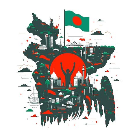 26 March Bangladesh Drawing, Bangladesh Flag Wallpaper, Flag Of Bangladesh, 26th March Independence Day Bangladesh, 26th March Bangladesh, Typography Art Quotes, Ghost Videos, Graphics Design Ideas, Funny Short Clips