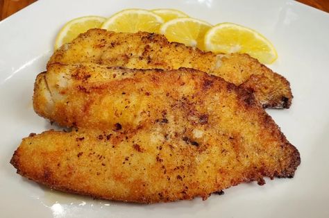 Baked Orange Roughy Recipe Orange Roughy Recipes Baked, Baked Orange Roughy, Recipes With Oranges, How To Bake Fish, Orange Roughy Recipes, Bake Fish, Bread Crumbs Recipe, Baked Fish Recipes, Orange Baking