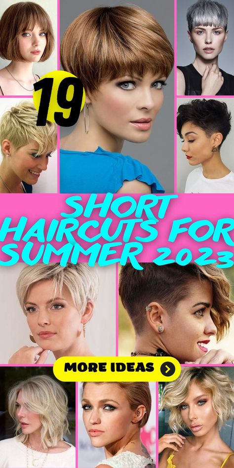 Haircuts For Summer 2023, Trendy Summer Outfits 2023, Short Haircuts For Summer, Haircuts Of 2023, Pool Day Hairstyles, Latest Hair Color Trends, Haircuts For Summer, A Bob Haircut, Messy Look