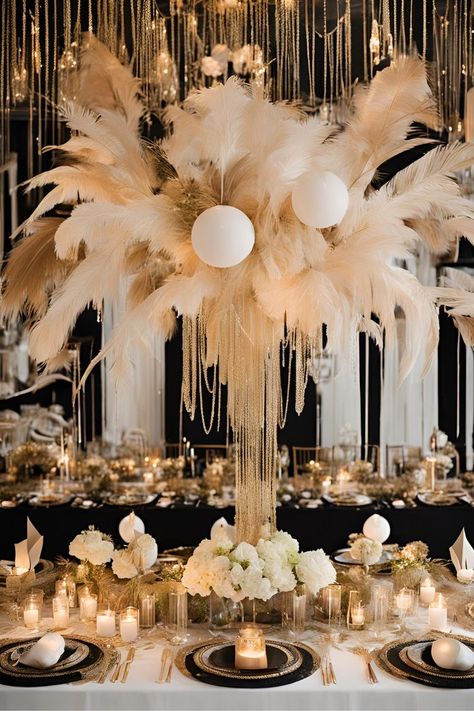 The Best 15 Dinner Party Themes for Any Occasion Gala Dinner Decoration Events, New Year’s Eve Dinner Theme, Old Hollywood Themed Party, Black Tie Decorations Party Ideas, Gala Themes Ideas Events, Met Gala Party Theme, Black Tie Party Decorations, Black Tie Event Decorations, Old Hollywood Theme Party