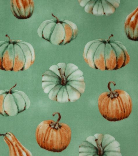 Teal Pumpkins Anti Pill Fleece Fabric Tied Fleece Blanket, Fleece Tie Blanket, Tie Blanket, Green Halloween, Teal Pumpkin, Fleece Tie Blankets, Tie Blankets, Easter Projects, Teal Orange