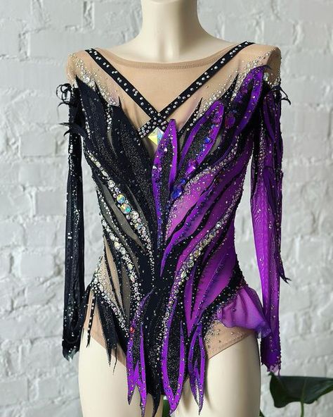 Hong Kong Instagram, Acro Leotards, Gymnastics Competition Leotards, Rhythmic Gymnastics Costumes, Leotards Gymnastics Rhythmic, Gymnastics Costumes, Competition Leotard, Rg Leotard, Black Leotard