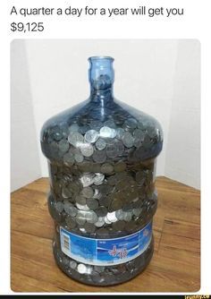 Dime Challenge, Saving Coins, Saving Money Chart, Water Jugs, Gallon Water Jug, Money Saving Methods, Money Honey, Saving Plan, Money Saving Techniques