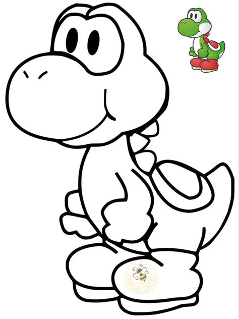 Yoshi Coloring Pages, Super Coloring Pages, Super Mario Coloring Pages, Super Mario Bros Birthday Party, Mario Yoshi, Mario Coloring Pages, Super Mario Birthday, Free Coloring Sheets, Cartoon Coloring Pages