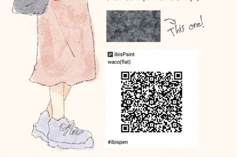 Ibispaint Qr Code, Code Brush, Brush Ibispaint, Ibispaint Brush, Paint Brush Drawing, Overlays Instagram, Paint Brush Art, Brush Drawing, Profile Header