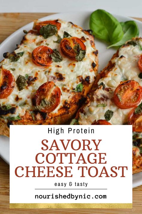 Savory Cottage Cheese Toast Cottage Cheese Protein Meals, Meals Using Cottage Cheese, Cottage Cheese Sandwich Recipes, Cottage Cheese Sourdough Toast, Healthy Cottage Cheese Recipes Snacks, Low Carb High Protein Meals Vegetarian, Air Fried Cottage Cheese Toast, Savory Cottage Cheese Toast, Warm Cottage Cheese Recipes