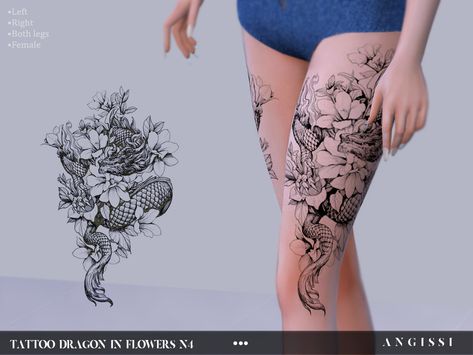 Sims 4 Snake Tattoo, Sims 4 Tattoos For Women, Sims 4 Leg Tattoo Cc, Sims 4 Cc Leg Tattoos, Ts4 Tattoos, Sims 4 Dragon Tattoo, Sims 4 Leg Tattoo, Sims 4 Cc The Sims Resource Tattoos, Sims4 Tattoo Cc