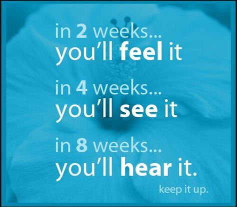 In 2 weeks, you'll feel it. In 4 weeks, you'll see it. In 8 weeks, you'll hear it. Keep it up. Maintain Weight, Fit Girl Motivation, Special Diets, Healthy Diet Plans, Morning Motivation, Feel It, 8 Weeks, See It, Healthy Life