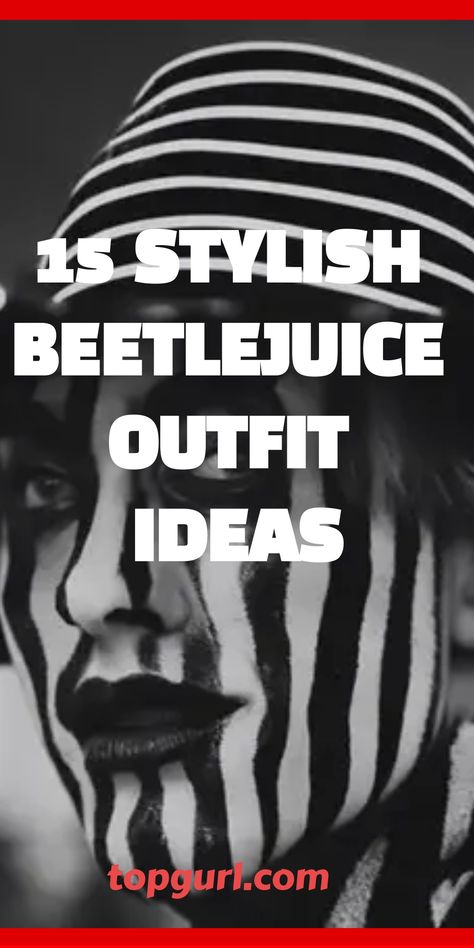 Get ready to channel your inner Beetlejuice this Halloween with eerie and chic costume inspiration that will captivate everyone's attention. Step into a world of darkness and mystery as you explore these hauntingly stylish ideas that are sure to bewitch all those around you. Get ready for a spooktacular transformation! Homemade Beetlejuice Costume, What To Wear To See Beetlejuice, Women Beetlejuice Costume Diy, Beetlejuice Movie Outfit Ideas, Beetle Juice Diy Costume, Beetlejuice Costume Ideas For Women, Easy Beetlejuice Costume, Beetlejuice Bounding, Beetlejuice Inspired Outfit Ideas