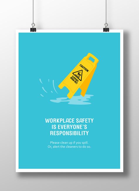 Workplace Safety Poster, Health And Safety Poster Design, Work Safety Poster Design, Safety Graphic Design, Safety Posters Workplace Ideas, Patient Safety Week, Safety Clipart, Safety Campaign, Office Safety