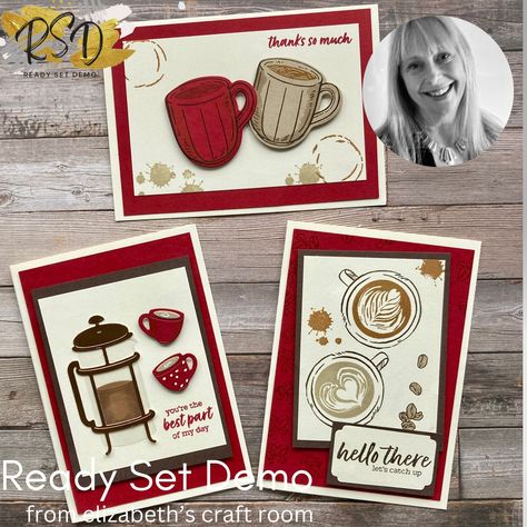 Stampin Up Coffee Cards, Stampin Up Latte Love Card Ideas, Su Latte Love, A Little Latte Stampin Up Cards, Stampin Up A Little Latte, Stampin Up Latte Love, Latte Love Stampin Up Cards, Coffee Themed Cards, Birthday Cards Online