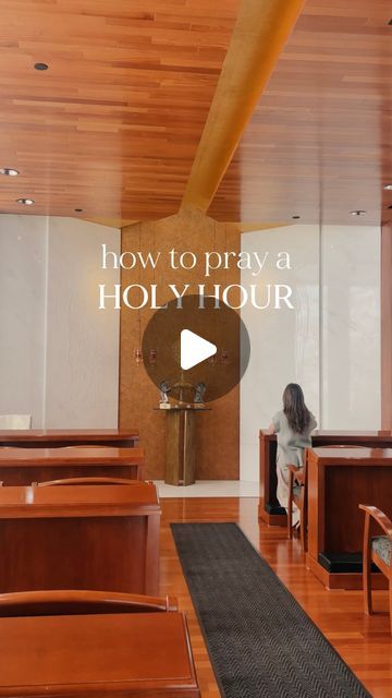 Mari Wagner on Instagram: "Breaking down how to pray a Holy Hour.🙏🏻

When I first heard of a “holy hour” I couldn’t believe that someone could sit and just pray for 60 minutes. I didn’t even know how to fill that much time, let alone half that time. It can be intimidating at first, so I want to break it down for you so that you can have a formula or structure that helps you fill the time while your heart becomes accustomed to just talking and gazing at Jesus for a sustained amount of time.

I’ll say this first- there are many ways to pray, many ways to pray a holy hour, and this isn’t THE “right” way or the ONLY way to do it. Use it as a guide, but let your heart lead and if you want to skip something or if you want to stay somewhere longer-do it.

1️⃣ Quiet your mind, and open your hear Clearing Your Mind, Ways To Pray, Keeping Faith, Holy Hour, Quiet Your Mind, Touch Your Heart, Prayer Time, How To Pray, Open Your Heart