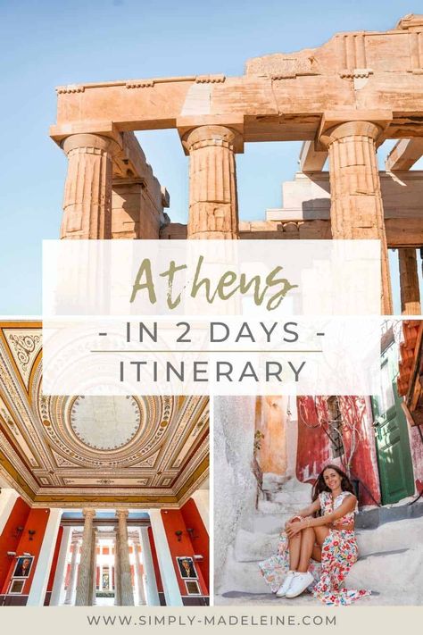 Athens in 2 Days: A Complete Itinerary for First-Time Visitors in 2024 Greece Places To Visit, Visit Athens, Athens Itinerary, Greece Tourism, Greek Islands To Visit, Ancient Athens, Greece Itinerary, Greece Travel Guide, Greece Islands