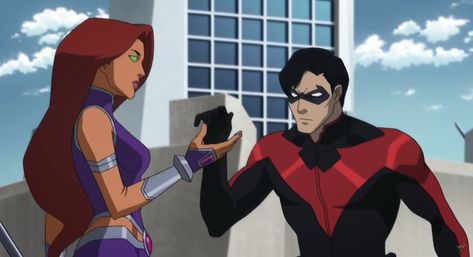 Night Wing And Starfire, Raven Superhero, Starfire Costume, Night Wing, Robin Starfire, Robin Costume, Star Fire, Nightwing And Starfire, Robin Dc