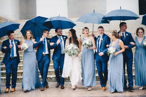 Steel Blue Wedding Theme, Light Blue Wedding Suit, Steel Blue Wedding, Blue Wedding Suit, Blue Wedding Theme, Blue Suit Wedding, Light Blue Wedding, Blue Themed Wedding, Dusty Blue Weddings