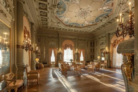 Look inside the Breakers, a 70-room, 138,300-square-foot mansion that belonged to one of America's wealthiest Gilded Age families Newport Mansions, American Mansions, Cornelius Vanderbilt, Marble Tub, European Palace, Morning Room, Land Trust, Glass Brick, Summer Escape