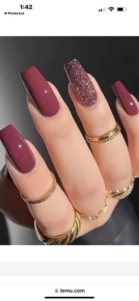 Dark Plum Nails, French Tip Acrylics, Plum Nails, French Tip Acrylic Nails, Girly Acrylic Nails, Plum Color, Gorgeous Nails, Trendy Nails, Plum