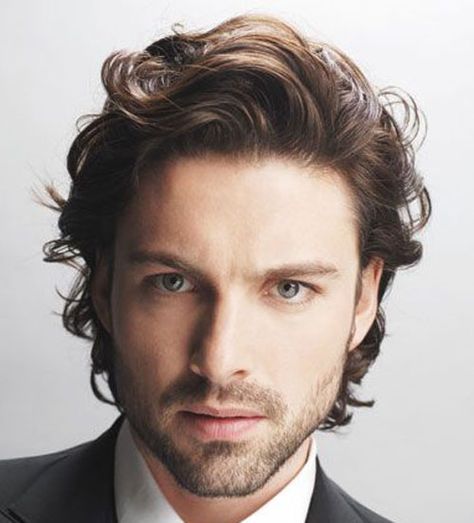 Professional Hairstyle Mens Hairstyles Medium, Wavy Hair Men, Wavy Haircuts, Step By Step Hairstyles, Cool Hairstyles For Men, Haircuts For Wavy Hair, Corte De Cabelo Masculino, Short Wavy Hair, Mid Length Hair