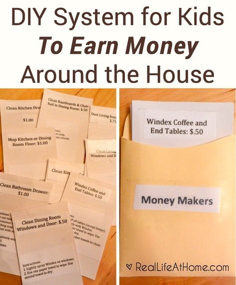 Ways for Kids To Earn Money Around the House Clean Dining Room, Chores List, Chore System, Earn Money At Home, Work For Hire, Dining Room Floor, Kitchen Safety, Kids Money, Chore Chart Kids