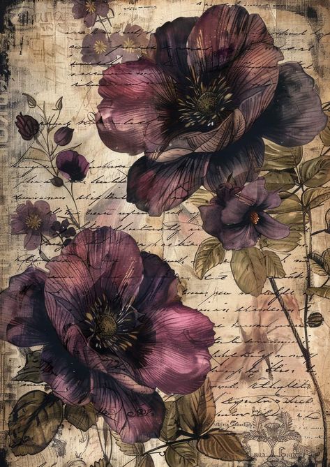 Floral Posters Aesthetic, Purple Vintage Background, Vintage Purple Wallpaper, Dark Flower Background, Purple Vintage Wallpaper, Purple Vintage Aesthetic, Purple Flowers Background, Vintage Flowers Wallpaper, Break The Rules