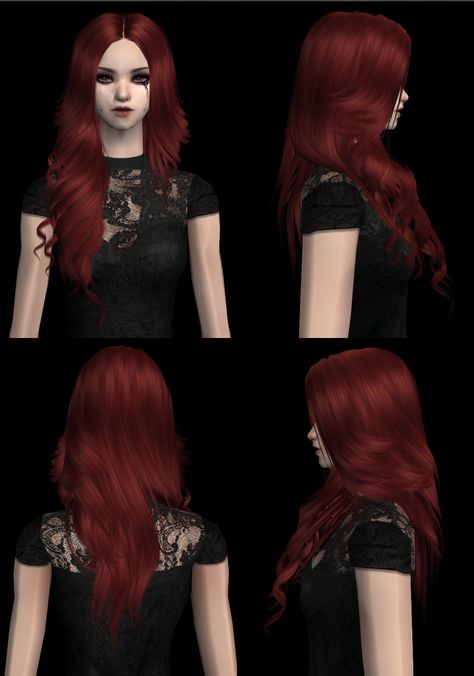 Digi's blog Straight Red Hair, Female Angel, Pleasant Dreams, Sims 2 Hair, Dark Red Hair, Female Superhero, Super Hero Outfits, The Sims 2, Pin Up Hair