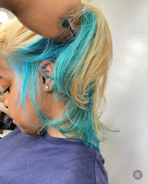 Blonde And Blue Hair, Hair Braid Designs, Cotton Candy Hair, Trending Hair, Natural Hair Bun Styles, Girl Hair Colors, Estilo Swag, Candy Hair, Dyed Hair Inspiration