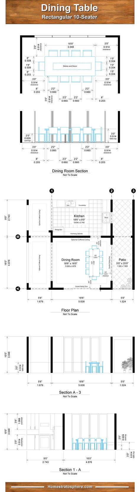 Chart diagram setting out the dining room and table dimensions for 10 people Dinning Room Size Floor Plans, Dining Table Space Dimensions, Dining Room Dimensions In Cm, Dining Room Table Dimensions, Dining Room Table Size, Dining Room Measurements, Dining Table Section Drawing, 12 Person Dining Table, 12 Seater Dining Table