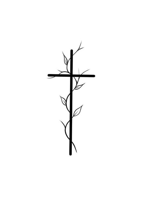 Unique Cross Tattoos For Women, Tattoos Cross, Unique Cross Tattoos, Small Cross Tattoos, Simple Cross Tattoo, Simple Tattoos For Guys, Cross Tattoos For Women, Cross Tattoos, Western Tattoos