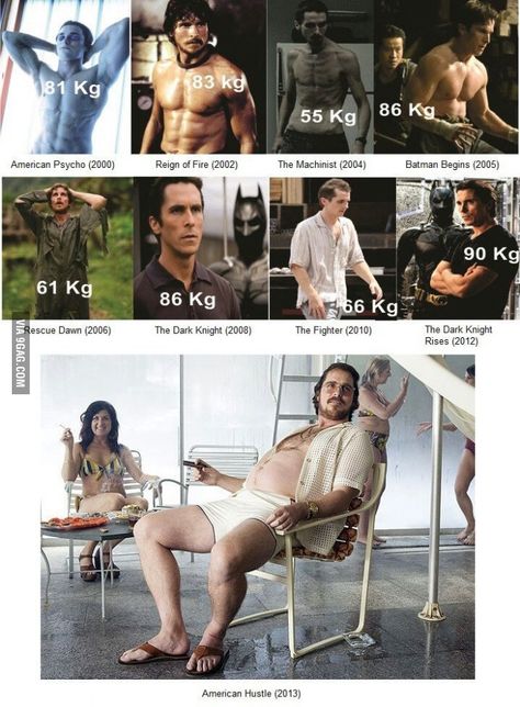 That's dedication! But probably not very healthy Christian Bale Body, Batman Christian Bale, American Hustle, Batman Begins, Athletic Body, The Dark Knight Rises, Christian Bale, Body Image, Transformation Body