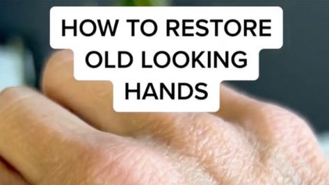 My hands were looking like my grandma’s, my once-a-week routine rejuvenates them Hand Cream For Wrinkles, Best Hand Cream Anti Aging, Youthful Hands, Hand Skin Care, Week Routine, Hand Care Routine, Wrinkles Hands, Anti Aging Hands, Healthy Remedies