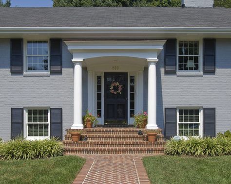 flat  porticos - Bing Front Porch Colonial, Eric Taylor, Portico Design, Porch Kits, Traditional Porch, Porch Design Ideas, Building A Porch, Home Improvement Loans, Farmhouse Porch