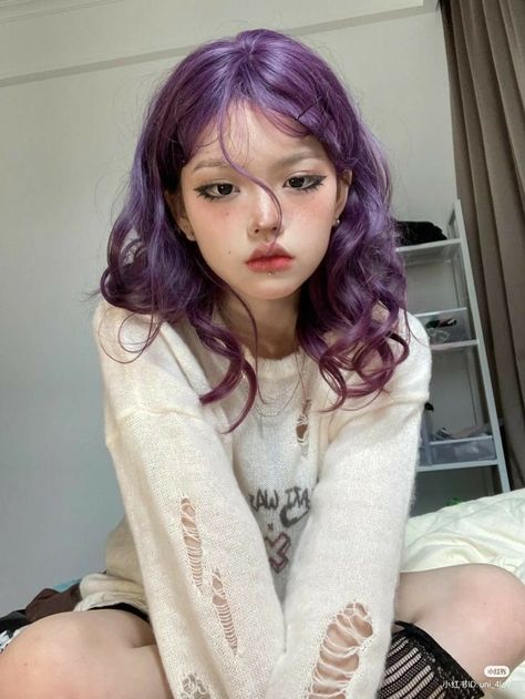 Prom Inspo, Hair Idea, Hair Dye Colors, Hair Reference, Hair Inspiration Color, Hair Inspo Color, Dream Hair, Aesthetic Hair, Purple Hair