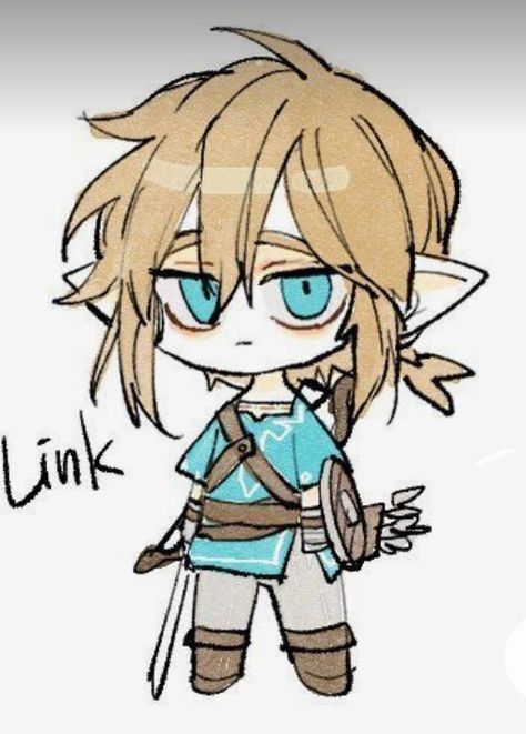 Link Chibi, Zelda Drawing, Zelda Anime, Heroes Book, Link Art, Link Zelda, Nintendo Art, Zelda Art, Legend Of Zelda Breath