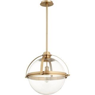 Pendant Lights Over Island, Capital Lighting Pendant, Quorum Lighting, Capital Lighting, Industrial Pendant, Globe Pendant, Globe Lights, Aged Brass, Glass Globe