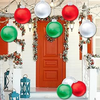 9 PCS Outdoor Christmas Decorations,Large Inflatable Christmas Balls,Christmas Ornaments Decor for Front Door Yard for New Year Festive (9 Inch Balls)
4.3 out of 5 stars 103 Christmas Ornaments Decor, Christmas Blow Up, Outdoor Christmas Tree, Christmas Yard Decorations, Christmas Inflatables, Ball Decorations, Christmas Party Favors, Christmas Yard, Colorful Christmas Tree