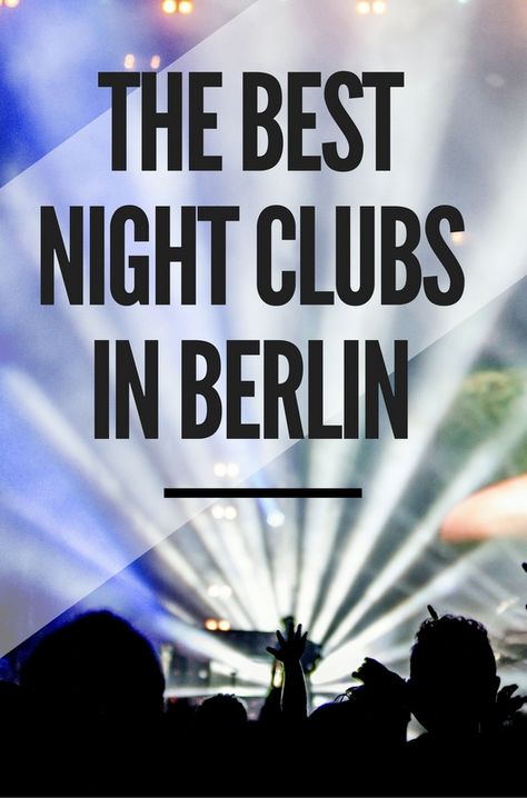 From edgy clubs with recycled venues and outdoor performances under summer skies, the following are the best nightclubs in Berlin. Berlin Clubs Nightclub, Berlin Clubbing, Berlin Nightclub, Clubs Nightclub, Contiki Tour, Babylon Berlin, Euro Tour, Berlin Nightlife, Berlin Club