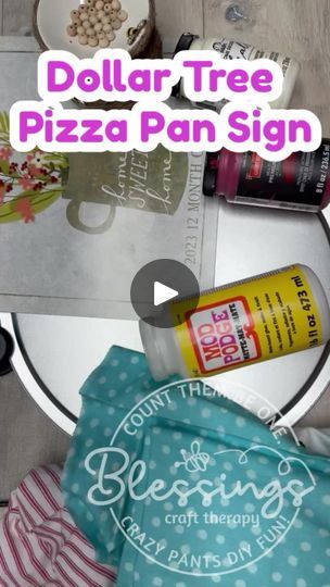 14K views · 386 reactions | Diy Whimsical Dollar Tree Pizza Pan Holiday Sign #easycrafts #holidaycrafts #dollartreediy #pizzapansign | Blessings Craft Therapy | Blessings Craft Therapy · Original audio Gingerbread Pizza Pan Craft, Valentine Pizza Pan Craft, Pizza Pan Wreath Diy, Fall Pizza Pan Craft, Pizza Pan Crafts Diy Dollar Tree, Pizza Pan Crafts, Pizza Pan Wreath, Fall Pizza, Alcoholic Recipes