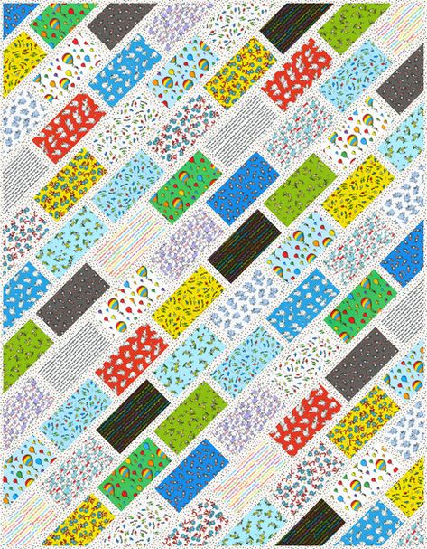 project uses fabrics from: Quilt Tote Bag, Crib Quilt Pattern, Beginner Quilting Projects, Quilt Pattern Free, Tiled Quilt, Cobblestone Street, Quilt Layers, Quilting Fashion, Free Quilting Patterns