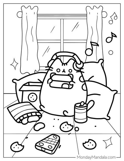 Cute Pusheen coloring pages are perfect for kids and adults alike. Relax and relieve stress with these fun and easy-to-color designs. #pusheen #coloringpages #relax #stressrelief #cute #kawaii #art #kids Cute Coloring Sheets Aesthetic, Printable Drawings To Color, Pdf Coloring Pages Free, Cute Coloring Pages Free Printable, Cute Coloring Pages Aesthetic, Colour Template, Cute Aesthetic Coloring Pages, Cute Cat Coloring Pages, Colouring Templates